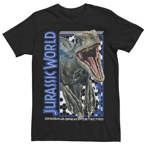Мужская синяя футболка Jurassic World Dino Breach, Черная Licensed Character, черный