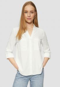 Блузка на пуговицах QS, молочный