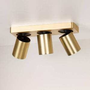 Светодиодный потолочный светильник Lucide Nigel Typ A, алюминий - золото - количество языков пламени: 3