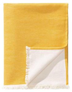 Хлопковое одеяло benuta Luca, 130x1x170 см, желтый