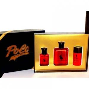Ralph Lauren Polo Red 3-Piece Set EDT 125ml + 40ml + 75ml Deostick