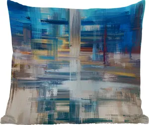 Подушка для улицы - Масляная краска - Абстракция - Живопись - 50x50 см - Устойчива к атмосферным воздействиям - Подушка для отдыха - Удобная - Подушка с рисунком MuchoWow