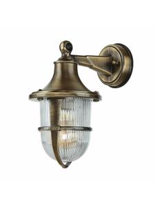 Уличный настенный светильник (Ш)14 х (В)27 см, отделка под старинную латунь  Licht-Erlebnisse, Messing Antik