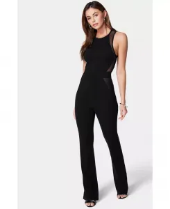 Женский вязаный комбинезон Illusion Bebe, черный