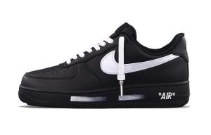 Air Force 1 Panda устойчивые к истиранию низкие скейтборд-кроссовки unisex Nike, черный/белый