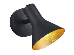 Настенный прожектор MeineWunschleuchte Spot dimmbar Schwarz Gold, черный/золотой