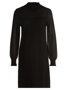 BETTY & CO Черное вязаное платье с люрексовой нитью