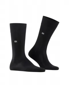 Мужские однотонные носки из мерсеризованного хлопка Burlington, черный