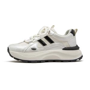 Легкие низкие повседневные туфли для женщин Humanism 1986, Beige Black