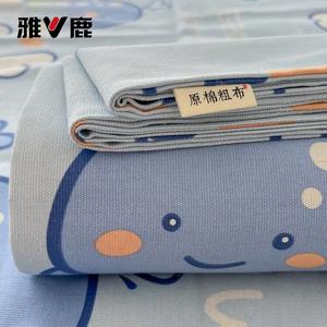 Yalu Простыня из чистого хлопка 150х230 см, 2 предмета (простыня + наволочка), цвет Underwater World, влагоотводящая, дышащая