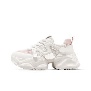 Низкие массивные кроссовки женские Hotwind, бежевый/розовый