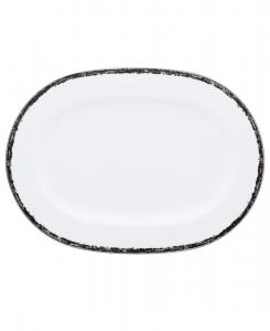 Овальное блюдо Rill, 14 дюймов Noritake, Black