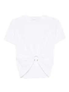 Декорированная футболка Rabanne, белый