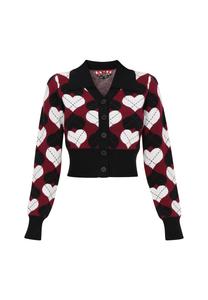 Вязаный кардиган myMo ROCKS, черный