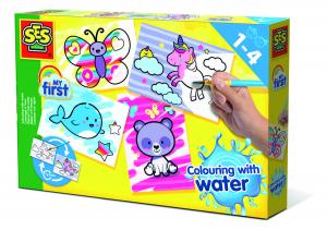 СЭС Креативный, креативный набор Моя первая акварельная раскраска с причудливыми животными SES
