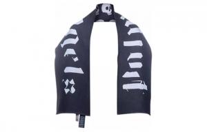 PALM ANGELS Вязаный шарф мужской тёмно-синий, Dark Blue