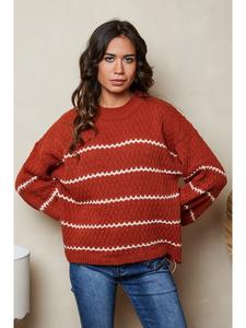 Свитер Клаудия ржаво-красного цвета Joséfine