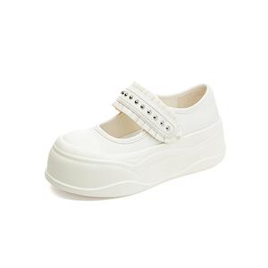 Туфли Мэри Джейн для женщин POOQ, бежевый