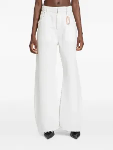 Джинсы цвета нефр с необработанными краями Ssheena, белый