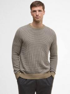 Уэллс свитер с круглым вырезом из хлопка Birdseye Barbour, Washed Stone