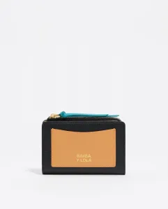 Женский кожаный кошелек черного цвета Bimba y Lola