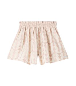 Хлопковые шорты с принтом Joysa Donsje, Soft Sand - Rose Triangular