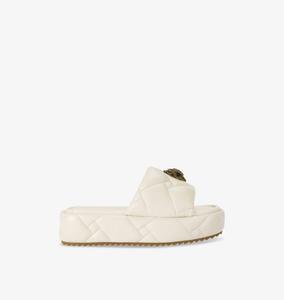 Босоножки из кожи Kensington на плоской подошве Kurt Geiger London, белый