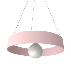 Подвесной светильник Lumicom Halo, 40x40x40 см, розовый