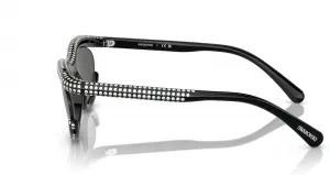 Женские солнцезащитные очки Swarovski SK6006 овальной формы, Black/Dark Grey