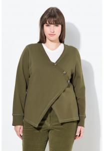 Толстовка Ulla Popken ASYMMETRIC LOOK , Olive