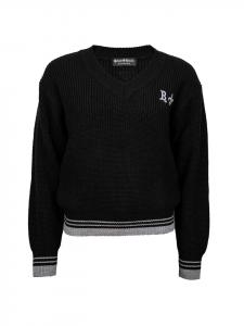 Вязаный свитер в университетском стиле Roberto Geissini