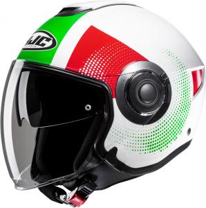 Реактивный шлем HJC i40n pyle, White/Green/Red