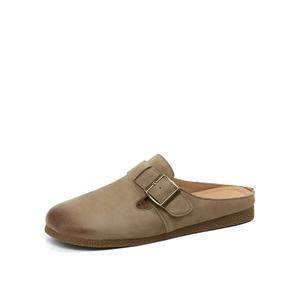 BOERDIQI ПВХ виниловые закрытые тапочки женские - хаки, цвет Khaki