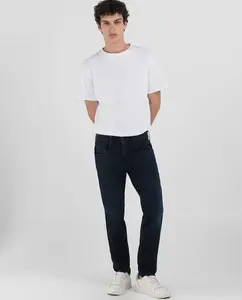 Узкие мужские джинсы с карманами Replay, тёмно-синий