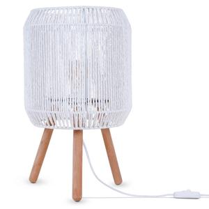 Настольная лампа Paco Home Sol Tl, дерево - белое