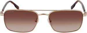 Lacoste мужские L264s прямоугольные солнцезащитные очки, Gold