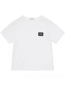 Футболка с логотипом Dolce & Gabbana Kids, белый