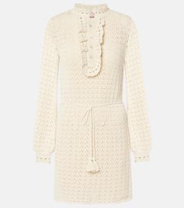 Мини-платье из хлопка ажурной вязки Valentino, Betulla