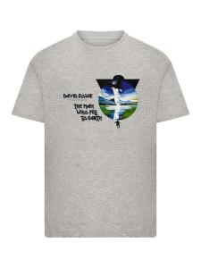 Рубашка F4NT4STIC The Man Who Fell To Earth David Bowie, серый