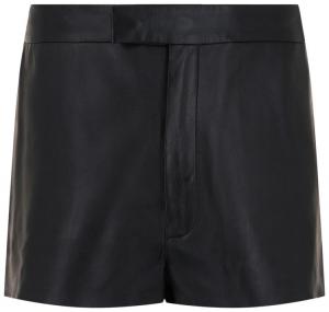 Кожаные шорты Ferragamo, черные