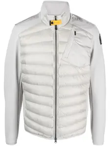 Пуховик с нашивкой-логотипом Parajumpers, серый