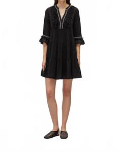 Efisto Короткое платье в черном цвете DEVOTION TWINS