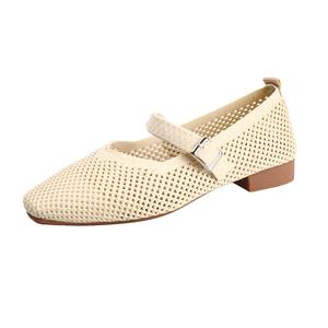 WUJI Мэри Джейн туфли женские экрю, хаки, черные, зеленые - экрю, цвет Ecru