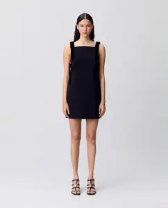 Короткое бархатное платье Claudie Pierlot, черный