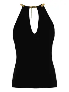 Топ бикини с вырезом халтер Elisabetta Franchi, черный