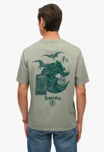 Футболка с повествовательным принтом токио Superdry & Co, Slate Grey