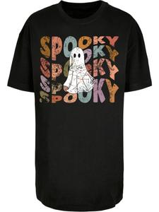 Футболка Женская футболка с изображением призрака на Хэллоуин черного цвета Merchcode