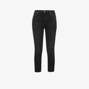 Прямые джинсы Riley из эластичного денима с высокой посадкой и органическим хлопком Agolde, цвет panoramic