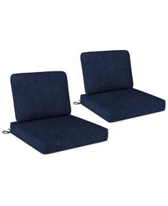 Комплект из 2 подушек для патио со съемными чехлами Slickblue, Navy