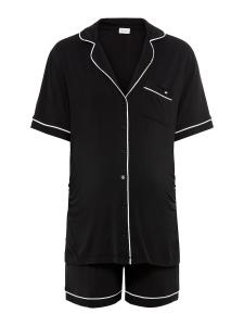 Короткий пижамный комплект LASCANA, черный